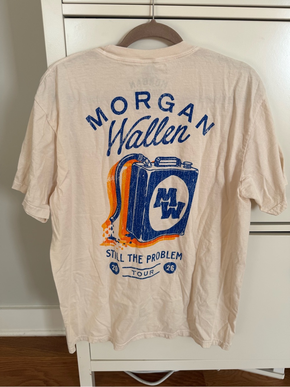 Morgan Wallen 2026 Tour Short Sleeve Tee - Cream - Picture 2 of 3